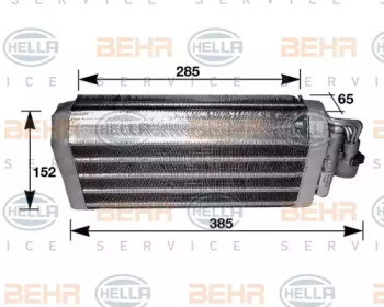 Испаритель BEHR HELLA SERVICE 8FV 351 210-231