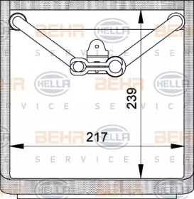 Испаритель BEHR HELLA SERVICE 8FV 351 210-341