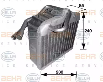 Испаритель BEHR HELLA SERVICE 8FV 351 210-401