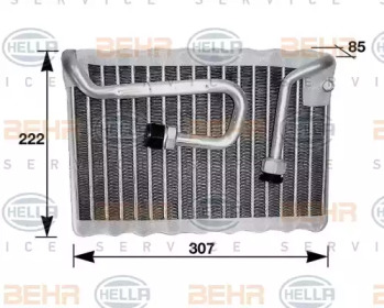 Испаритель BEHR HELLA SERVICE 8FV 351 210-421