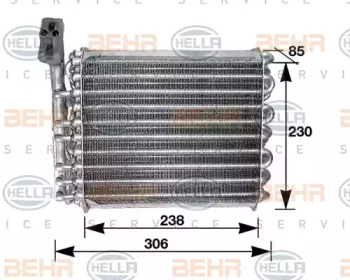 Испаритель BEHR HELLA SERVICE 8FV 351 210-461