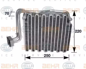 Испаритель BEHR HELLA SERVICE 8FV 351 210-491