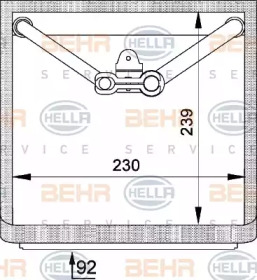 Испаритель, кондиционер BEHR HELLA SERVICE 8FV 351 210-751