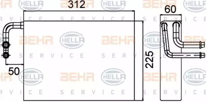 Испаритель BEHR HELLA SERVICE 8FV 351 210-801