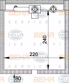 Испаритель BEHR HELLA SERVICE 8FV 351 211-071