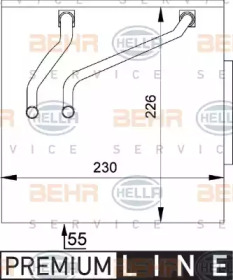 Испаритель BEHR HELLA SERVICE 8FV 351 211-141