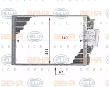 Испаритель BEHR HELLA SERVICE 8FV 351 211-181