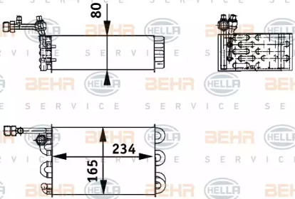 Испаритель, кондиционер BEHR HELLA SERVICE 8FV 351 211-211