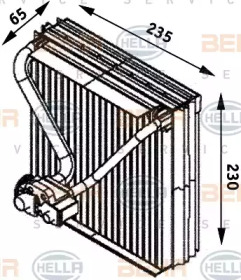 Испаритель, кондиционер BEHR HELLA SERVICE 8FV 351 211-561