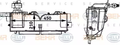 Испаритель BEHR HELLA SERVICE 8FV 351 211-681