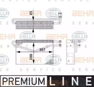 Испаритель BEHR HELLA SERVICE 8FV 351 211-761