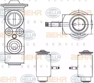 Клапан BEHR HELLA SERVICE 8UW 351 234-411