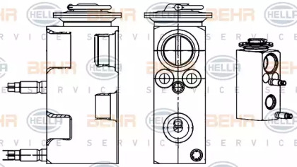 Расширительный клапан, кондиционер BEHR HELLA SERVICE 8UW 351 234-521