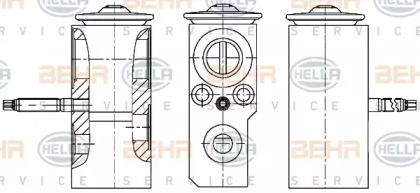 Форсунка, расширительный клапан BEHR HELLA SERVICE 8UW 351 234-631