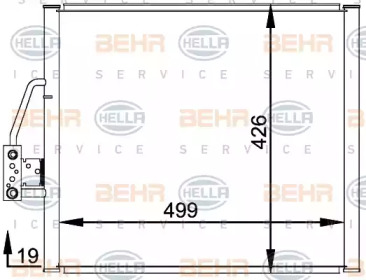 Конденсатор BEHR HELLA SERVICE 8FC 351 300-001