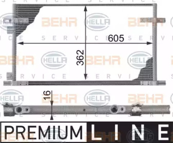 Конденсатор BEHR HELLA SERVICE 8FC 351 300-011