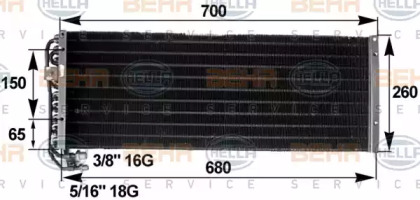 Конденсатор BEHR HELLA SERVICE 8FC 351 300-081