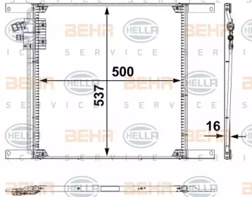 Конденсатор BEHR HELLA SERVICE 8FC 351 300-221