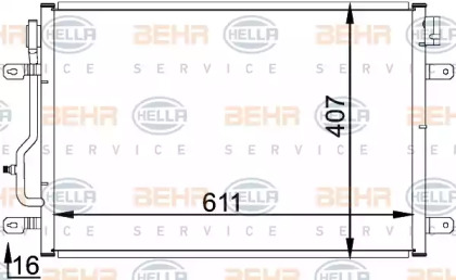 Конденсатор BEHR HELLA SERVICE 8FC 351 300-241