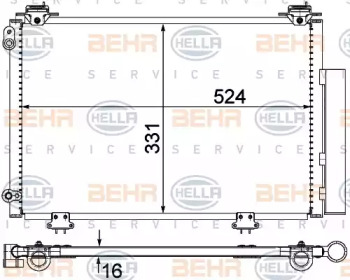 Конденсатор BEHR HELLA SERVICE 8FC 351 300-264