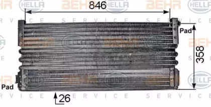 Конденсатор BEHR HELLA SERVICE 8FC 351 300-281