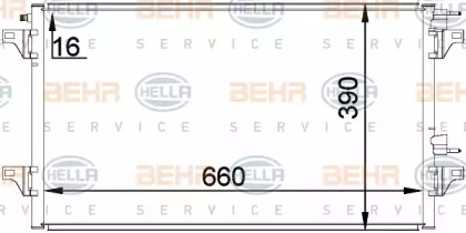 Конденсатор BEHR HELLA SERVICE 8FC 351 300-344