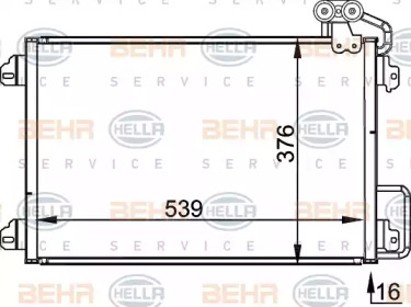 Конденсатор BEHR HELLA SERVICE 8FC 351 300-514