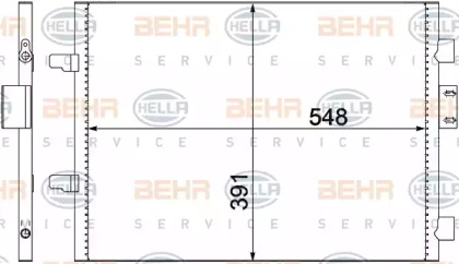 Конденсатор BEHR HELLA SERVICE 8FC 351 300-651