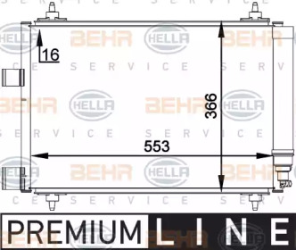 Конденсатор BEHR HELLA SERVICE 8FC 351 300-661