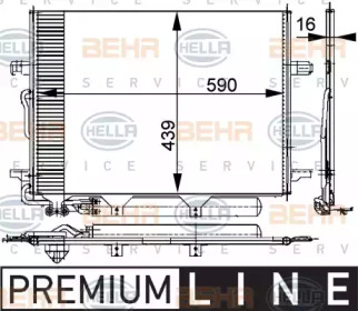 Конденсатор BEHR HELLA SERVICE 8FC 351 300-711