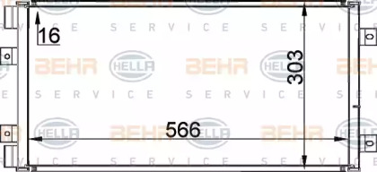 Конденсатор BEHR HELLA SERVICE 8FC 351 300-741