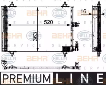 Конденсатор BEHR HELLA SERVICE 8FC 351 301-031