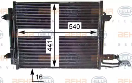 Конденсатор BEHR HELLA SERVICE 8FC 351 301-054