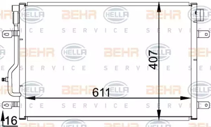 Конденсатор BEHR HELLA SERVICE 8FC 351 301-071