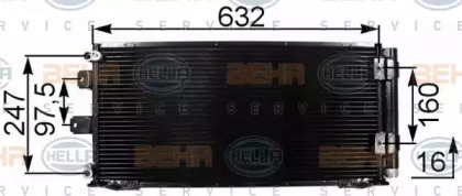 Конденсатор BEHR HELLA SERVICE 8FC 351 301-161