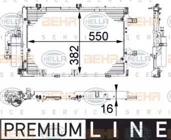 Конденсатор BEHR HELLA SERVICE 8FC 351 301-191