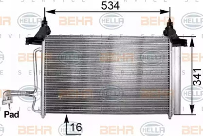 Конденсатор BEHR HELLA SERVICE 8FC 351 301-211