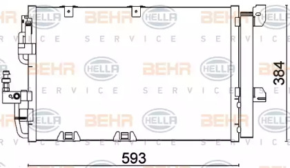 Конденсатор BEHR HELLA SERVICE 8FC 351 301-224