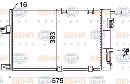 Конденсатор BEHR HELLA SERVICE 8FC 351 301-244