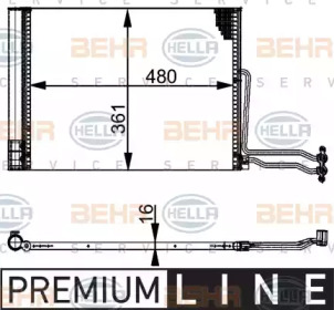 Конденсатор BEHR HELLA SERVICE 8FC 351 301-301