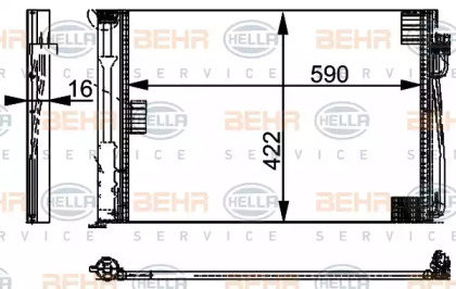 Конденсатор BEHR HELLA SERVICE 8FC 351 301-324