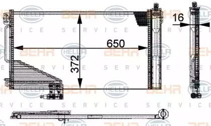 Конденсатор BEHR HELLA SERVICE 8FC 351 301-354