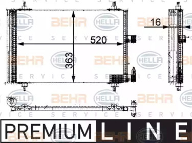 Конденсатор BEHR HELLA SERVICE 8FC 351 301-381