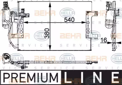 Конденсатор BEHR HELLA SERVICE 8FC 351 301-391