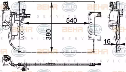 Конденсатор BEHR HELLA SERVICE 8FC 351 301-394