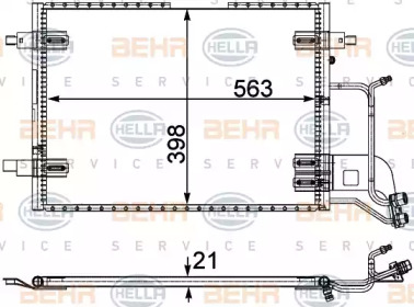 Конденсатор BEHR HELLA SERVICE 8FC 351 301-401