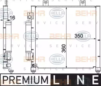 Конденсатор BEHR HELLA SERVICE 8FC 351 301-411