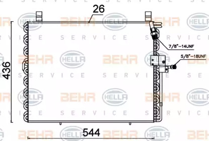 Конденсатор BEHR HELLA SERVICE 8FC 351 301-484