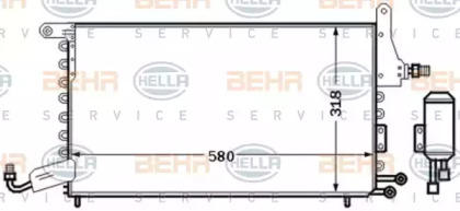 Конденсатор BEHR HELLA SERVICE 8FC 351 301-541