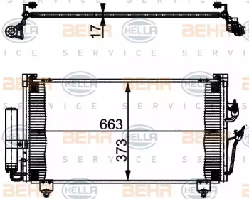 Конденсатор BEHR HELLA SERVICE 8FC 351 301-581